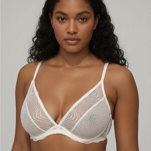 DKNY Sheer White Bra